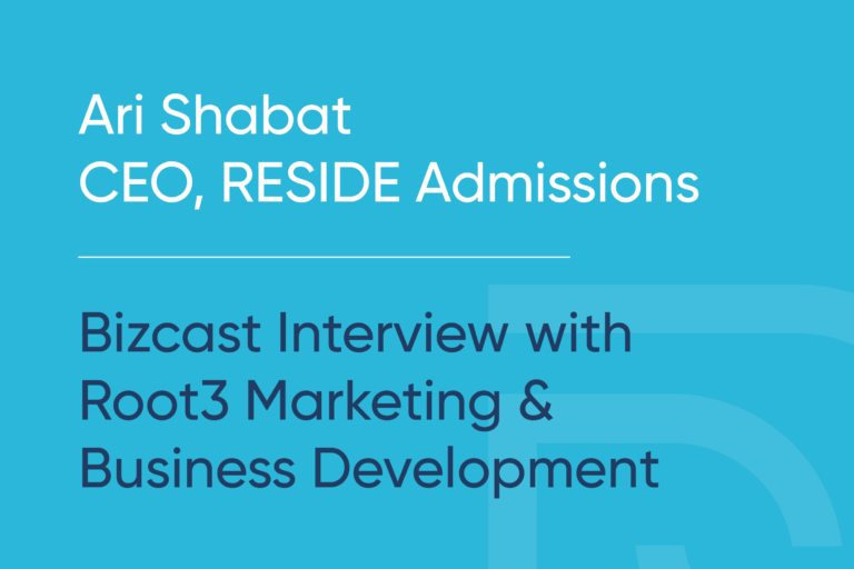New Video: Interview with Ari Shabat, CEO of RESIDE Admissions